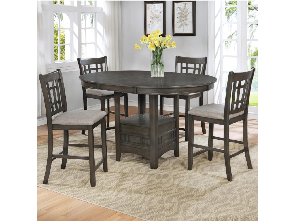 Crown Mark Hartwell Transitional Five Piece Pub Table Set | Darvin ... Crown Mark Hartwell Transitional Five Piece Pub Table Set | Darvin ...