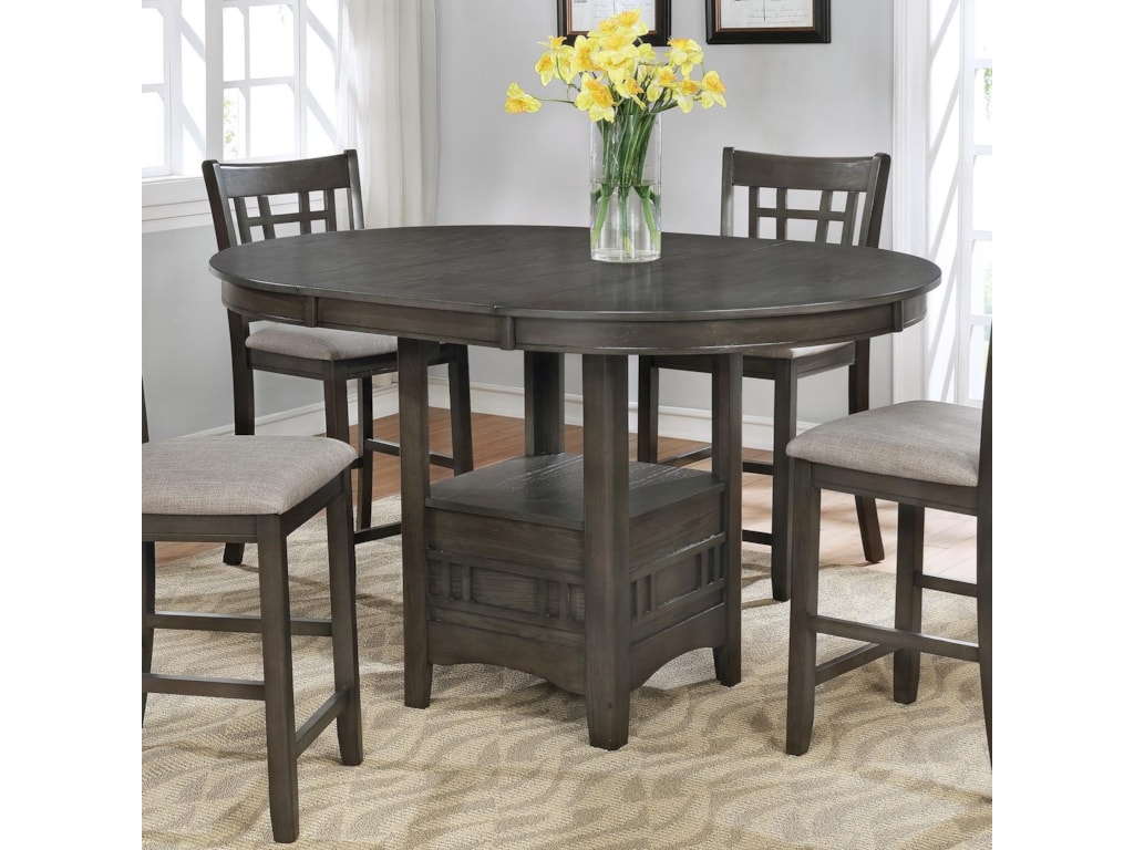 Crown Mark Hartwell Single Pedestal Counter Height Pub Table Royal Furniture Pub Tables Crown Mark Hartwell Single Pedestal Counter Height Pub Table Royal Furniture Pub Tables