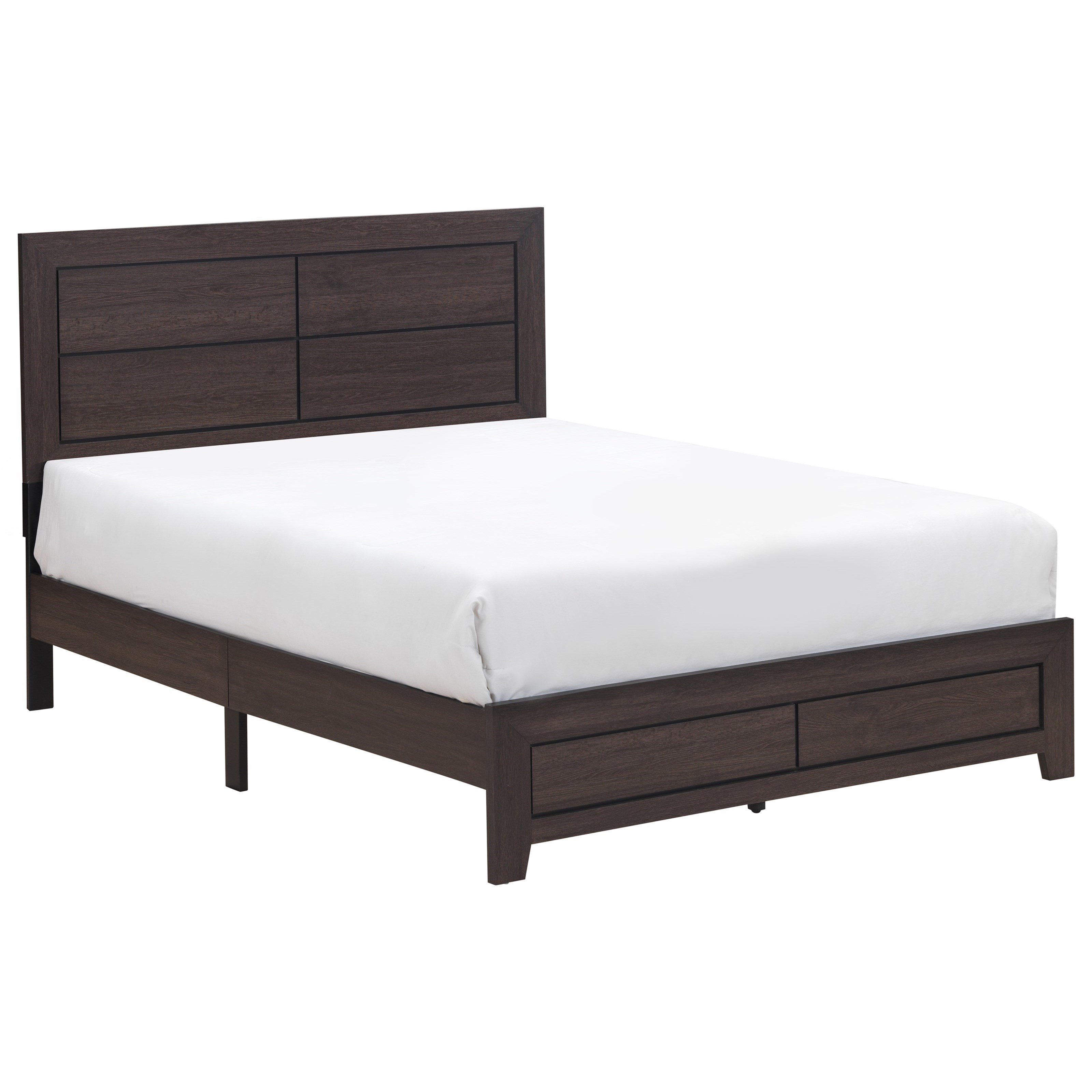 Crown Mark Hopkins Contemporary Twin Platform Bed In One Box Royal Furniture Platform Beds Low Profile Beds