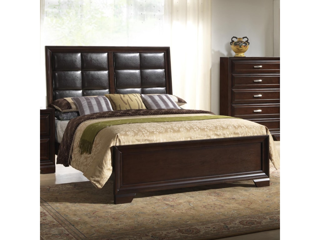 CM JacobQueen Upholstered Bed