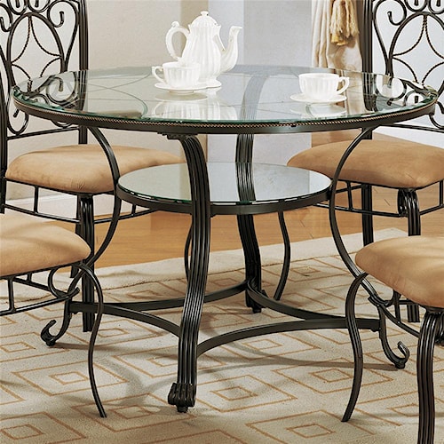 Crown Mark Jessica Dinette Table With Gl Top And Shelf Crown Mark Jessica Dinette Table With Gl Top And Shelf Bullard Furniture Kitchen Tables Fayetteville Nc