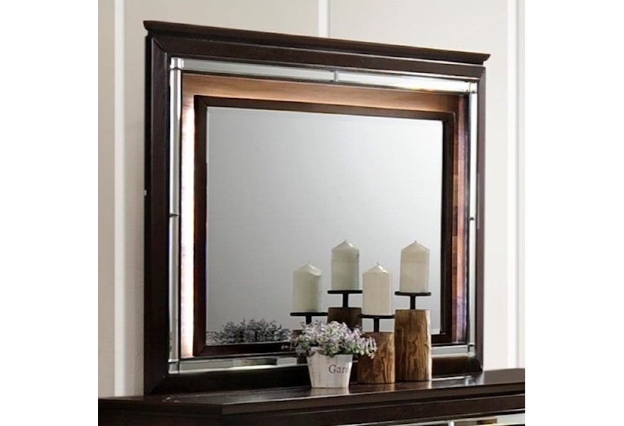 Crown Mark Kelda Dresser Mirror With Mirror Trim Wilcox