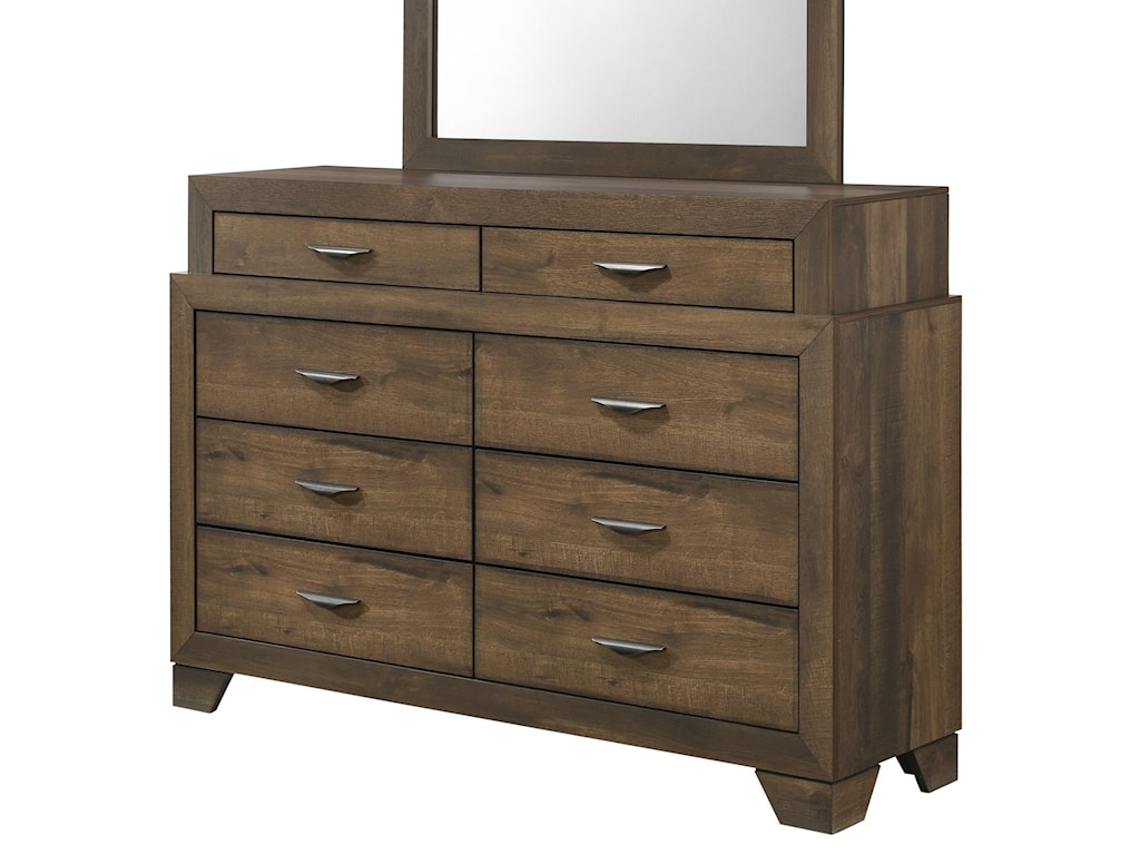 Crown Mark Krandall Contemporary Dresser With 8 Drawers Royal