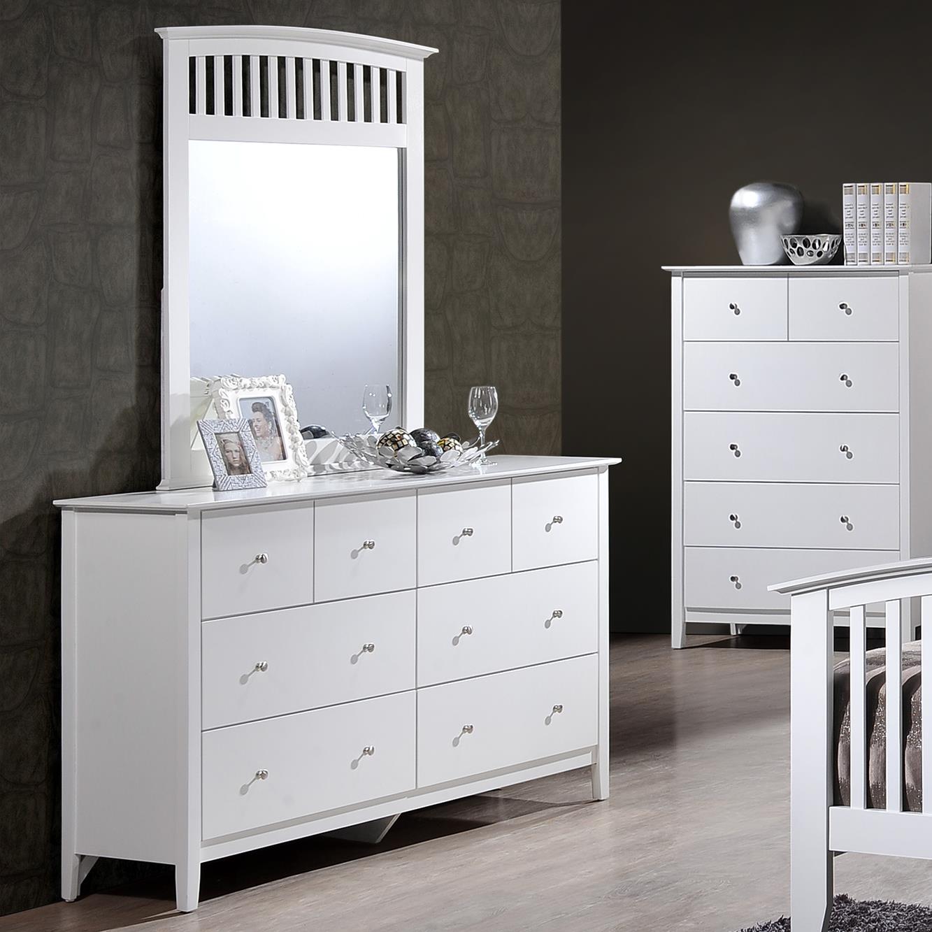 Crown Mark Lawson Dresser And Mirror Set Bullard Furniture