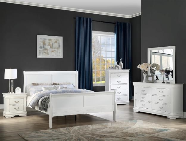 Louis Philip Queen Panel Bed Package