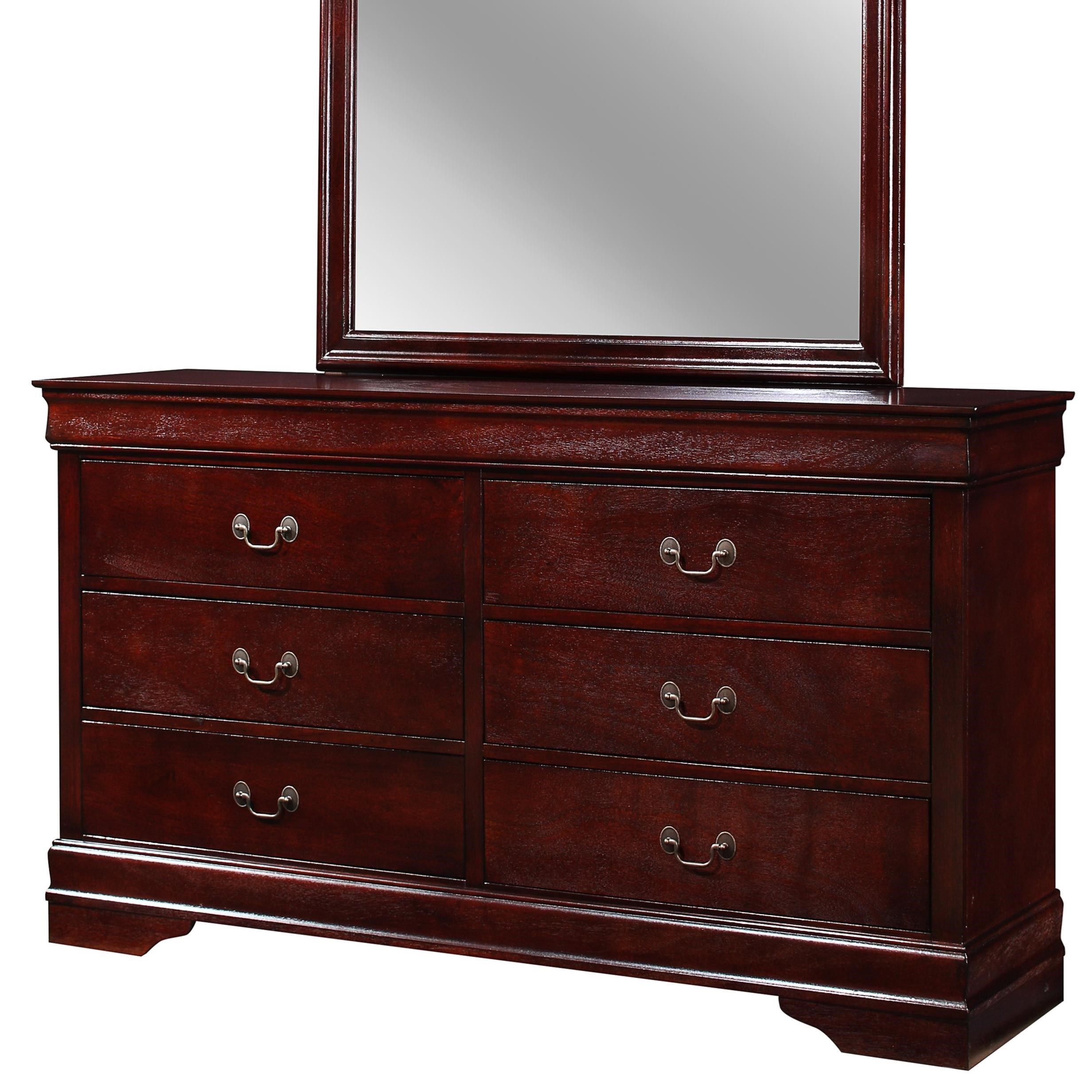 Louis Philip 6 Drawer Dresser