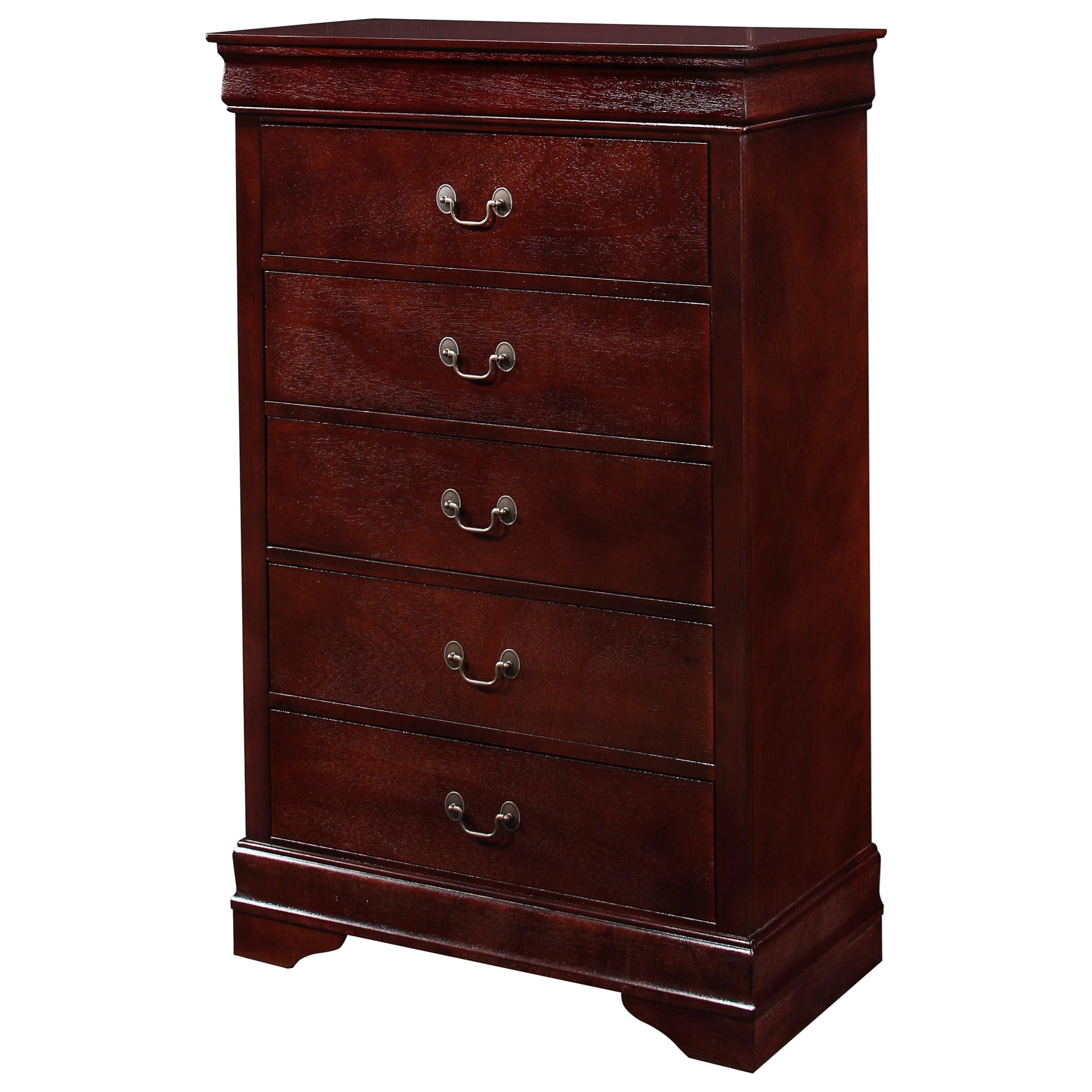 Louis Philippe Chest Of Drawers Cherry
