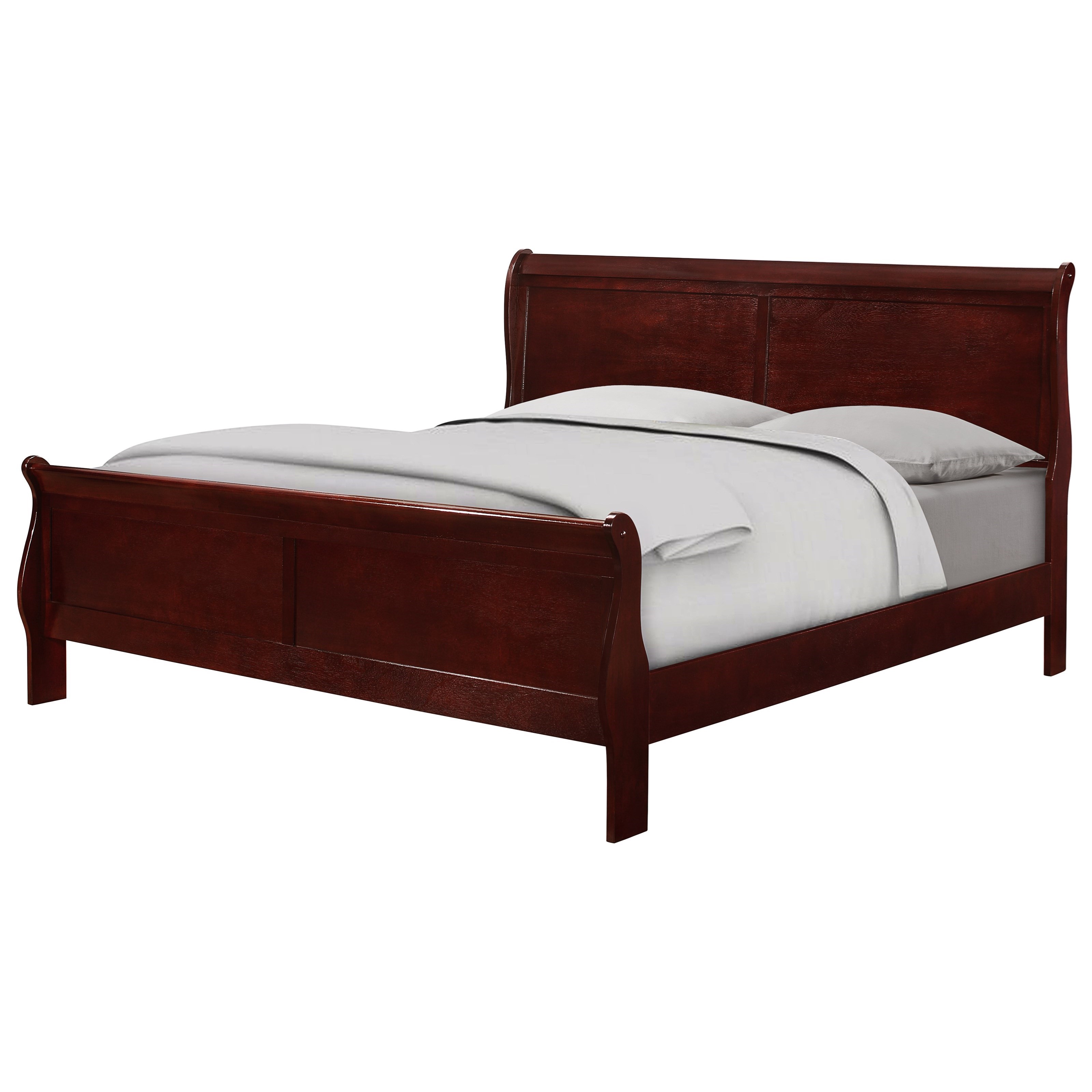 Louis Philip King Panel Bed