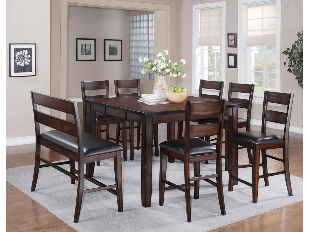 Crown Mark Maldives Hi Back Counter Height Dining Bench With Faux Leather Upholstered Seat Royal Furniture Dining Benches Crown Mark Maldives Hi Back Counter Height Dining Bench With Faux Leather Upholstered Seat Royal Furniture Dining Benches