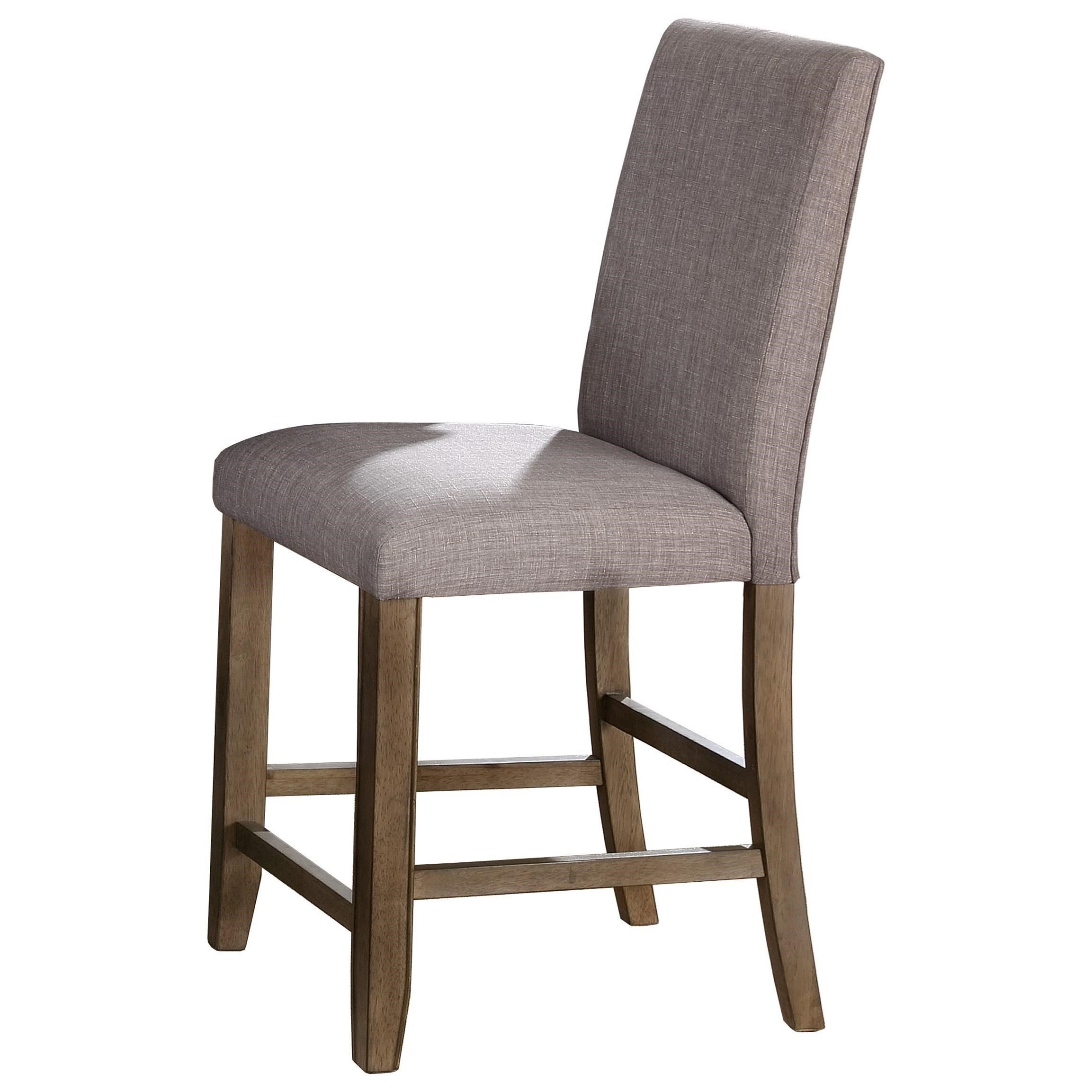 Casual Counter Height Stool with Nailhead Trim