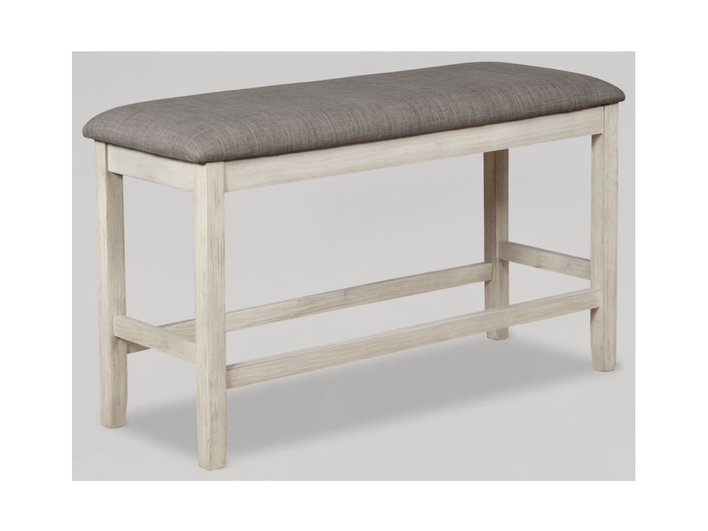 Crown Mark Nina Relaxed Vintage Counter Height Bench With