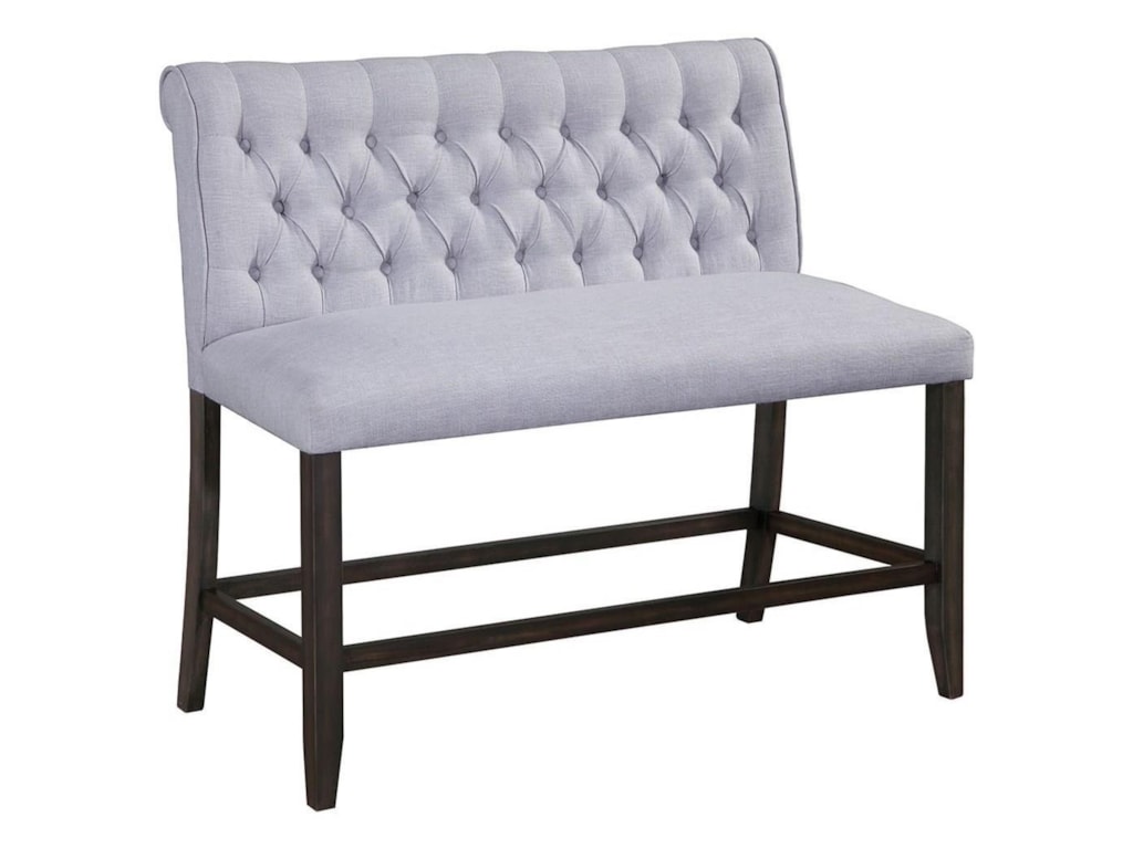Crown mark palmer diningcounter height back bench