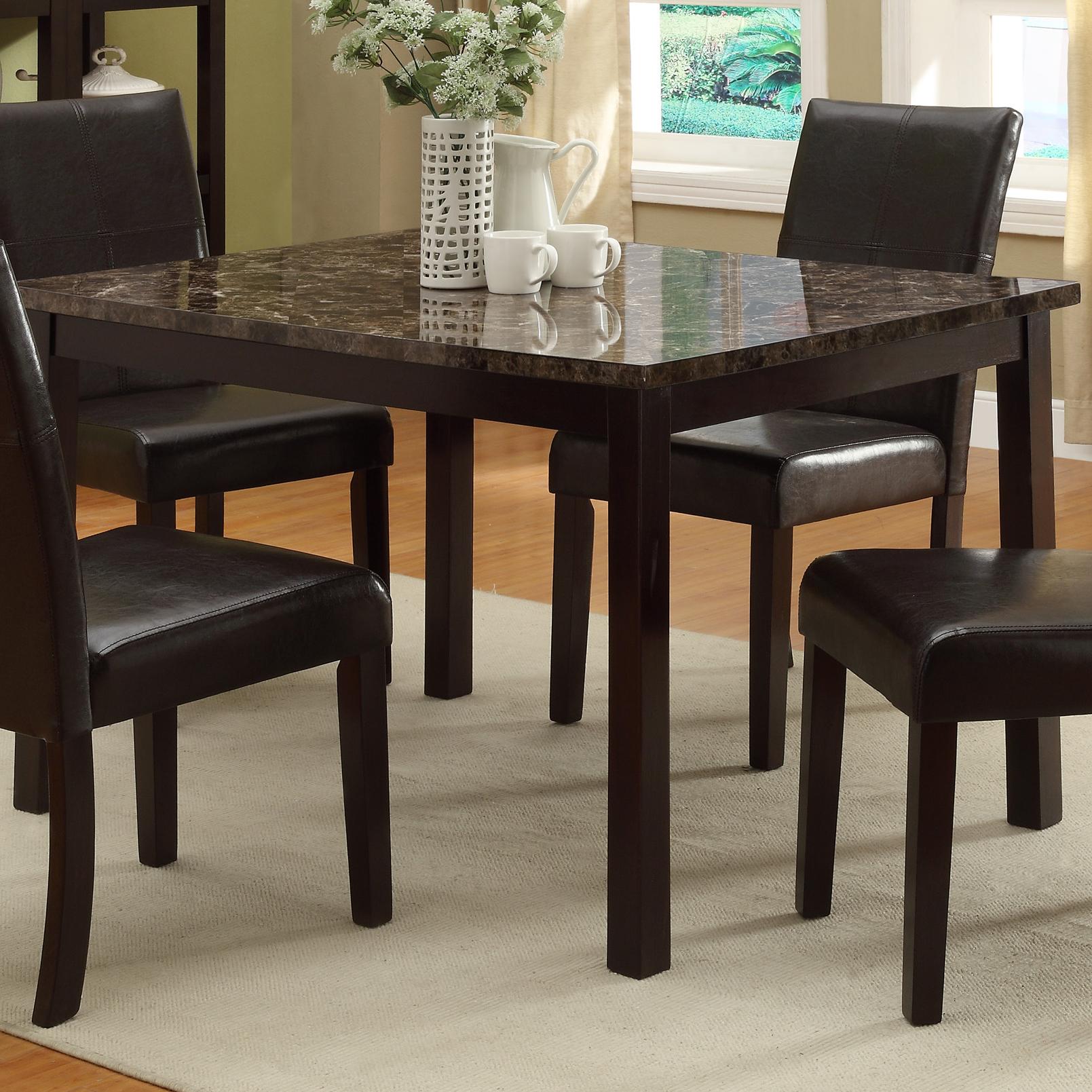 Crown Mark Furniture Pompei 2377t 3648 Rectangular Dining Table