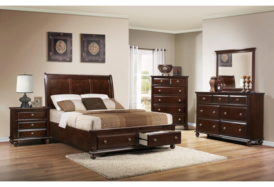 Crown Mark Portsmouth B6075 Landscape Dresser Mirror Bullard