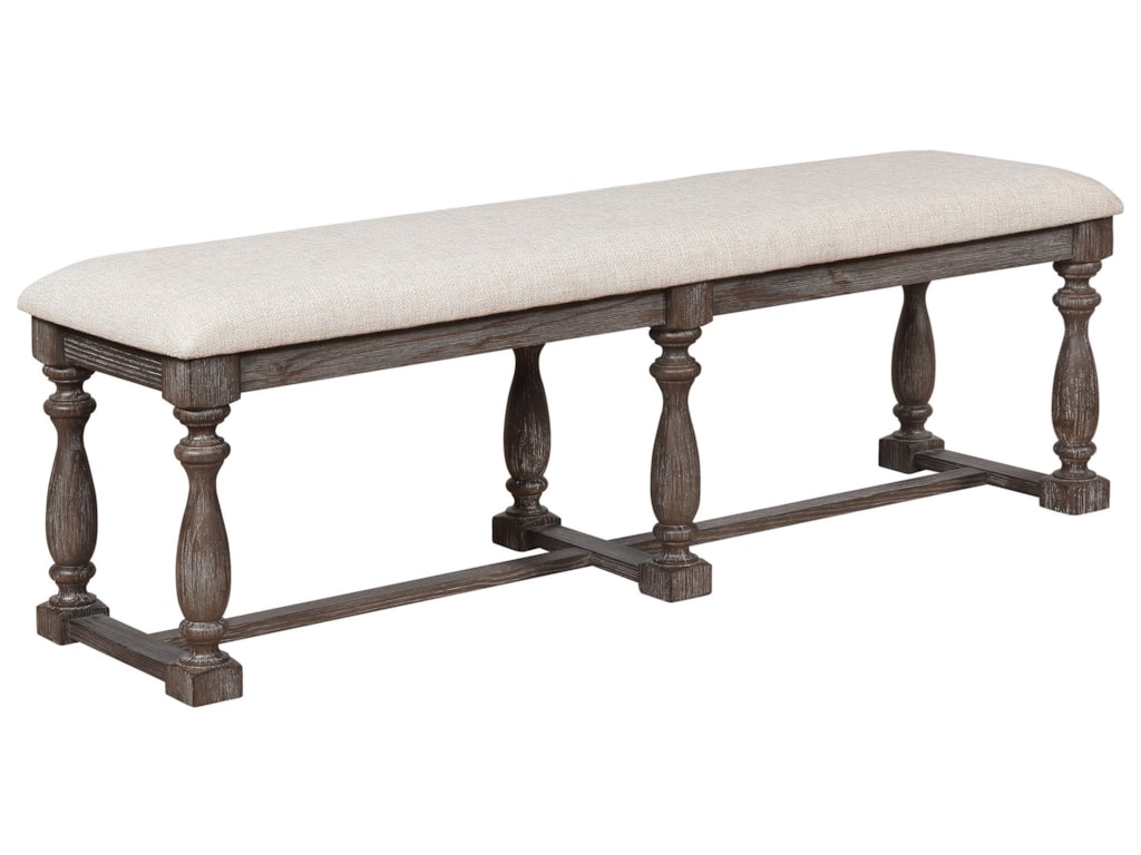 Royal Fair Regent Transitional Dining Room Bench Ruby Gordon
