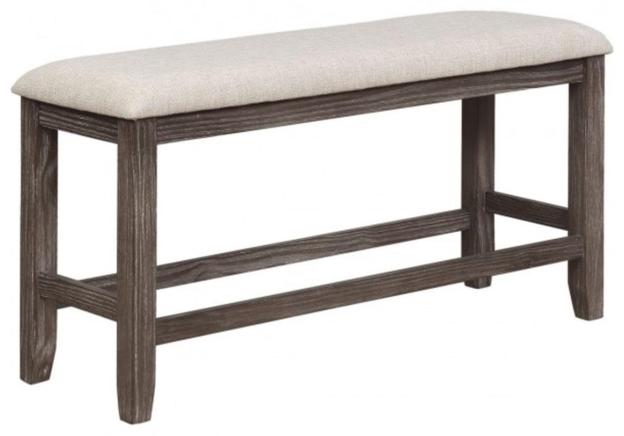 Royal Fair Regent Transitional Counter Height Dining Bench Ruby Gordon Home Dining Benches