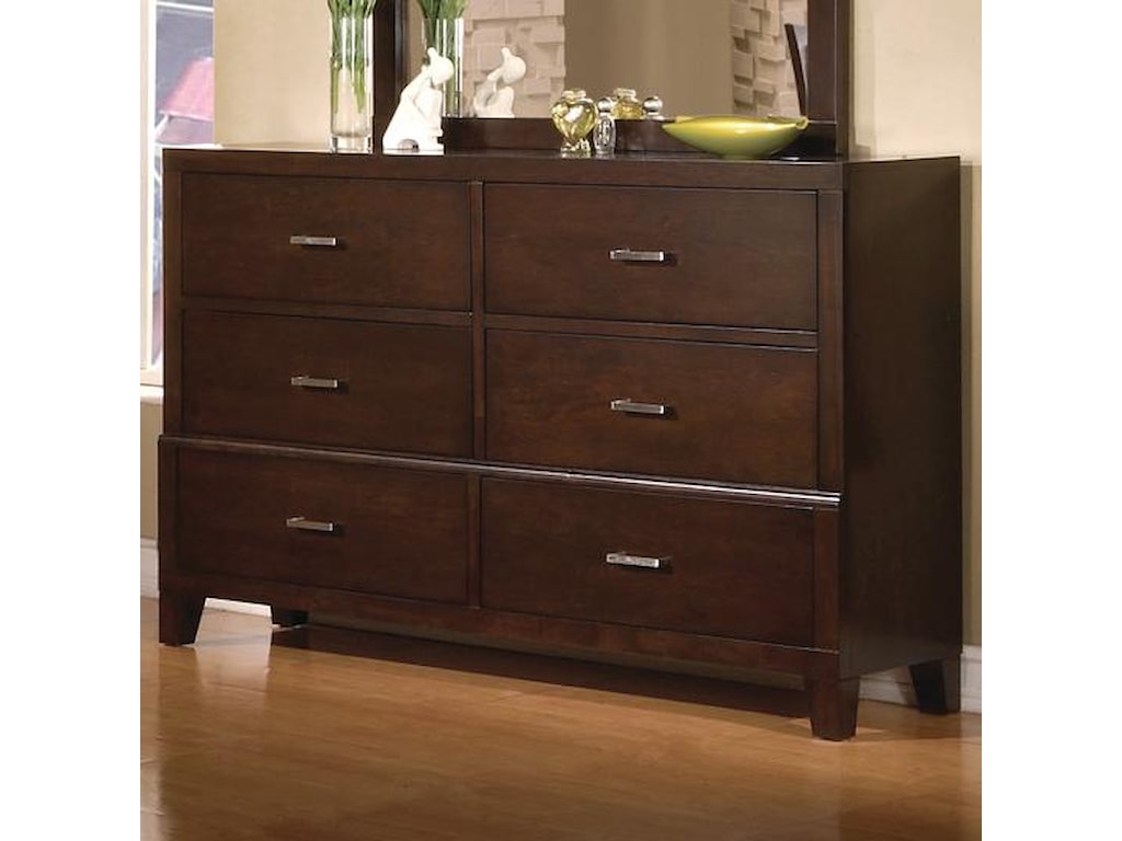 Crown Mark Serena 6 Drawer Dresser Royal Furniture Dressers
