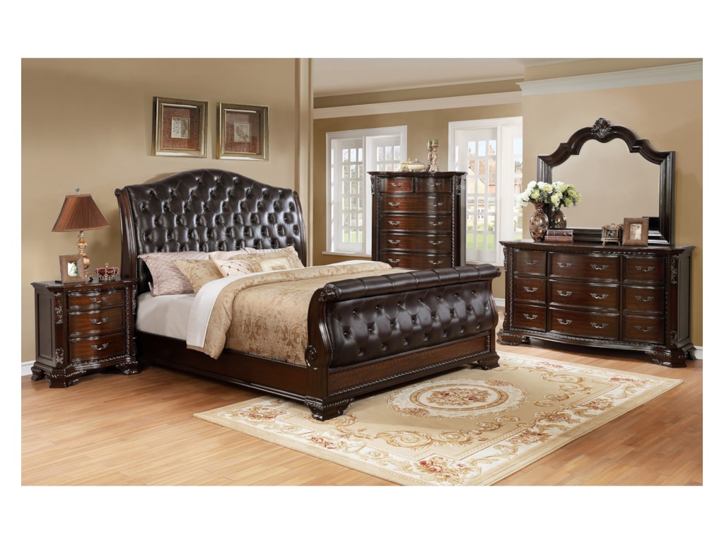 Crown Mark Sheffield Queen Bedroom Group Corner Furniture Crown Mark Sheffieldqueen Bedroom Group
