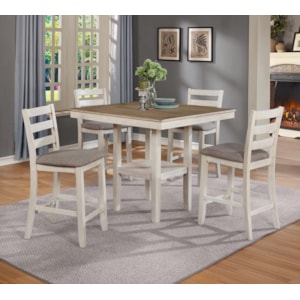 Royal Fair Tahoe 5 Piece Counter Height Table And Chairs Set Ruby Gordon Home Pub Table And Stool Sets