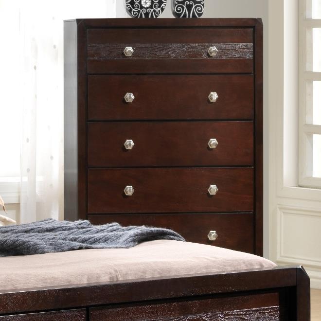 Crown Mark Tamblin B6850 4 Chest Of Drawers Corner Furniture