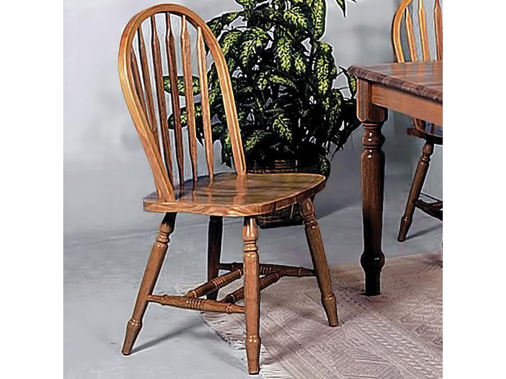 Windsor Solid Spindle Back Dining Side Chair By Crown Mark At Wayside Furniture