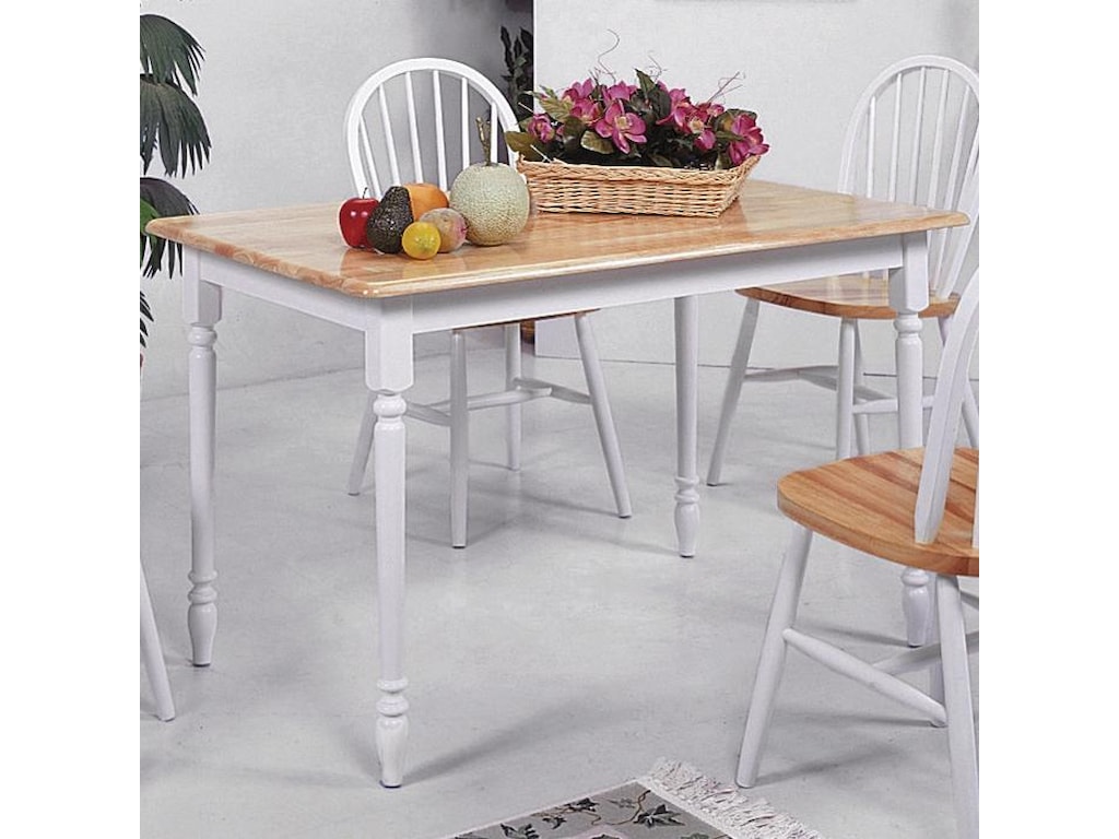 Rooms Collection One Windsor SolidSlim Rectangular Leg Dining Table
