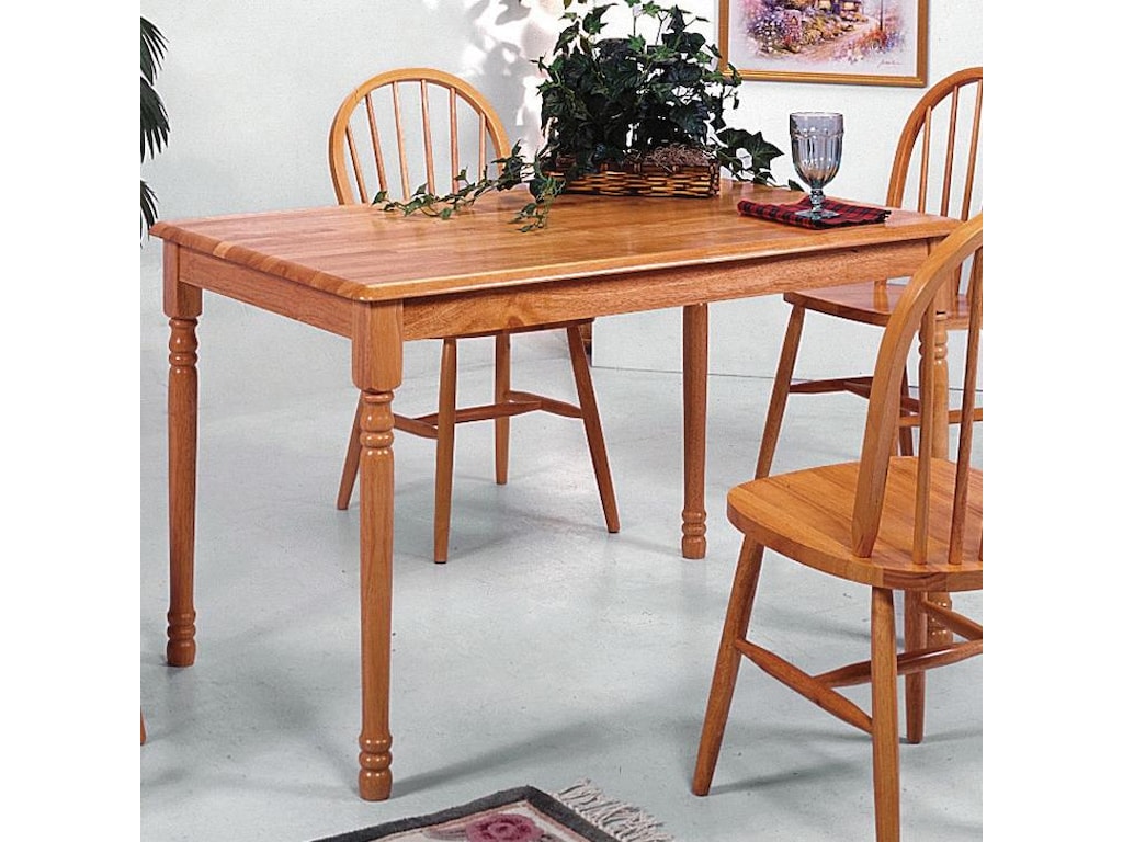 Crown Mark Windsor SolidSlim Rectangular Leg Dining Table