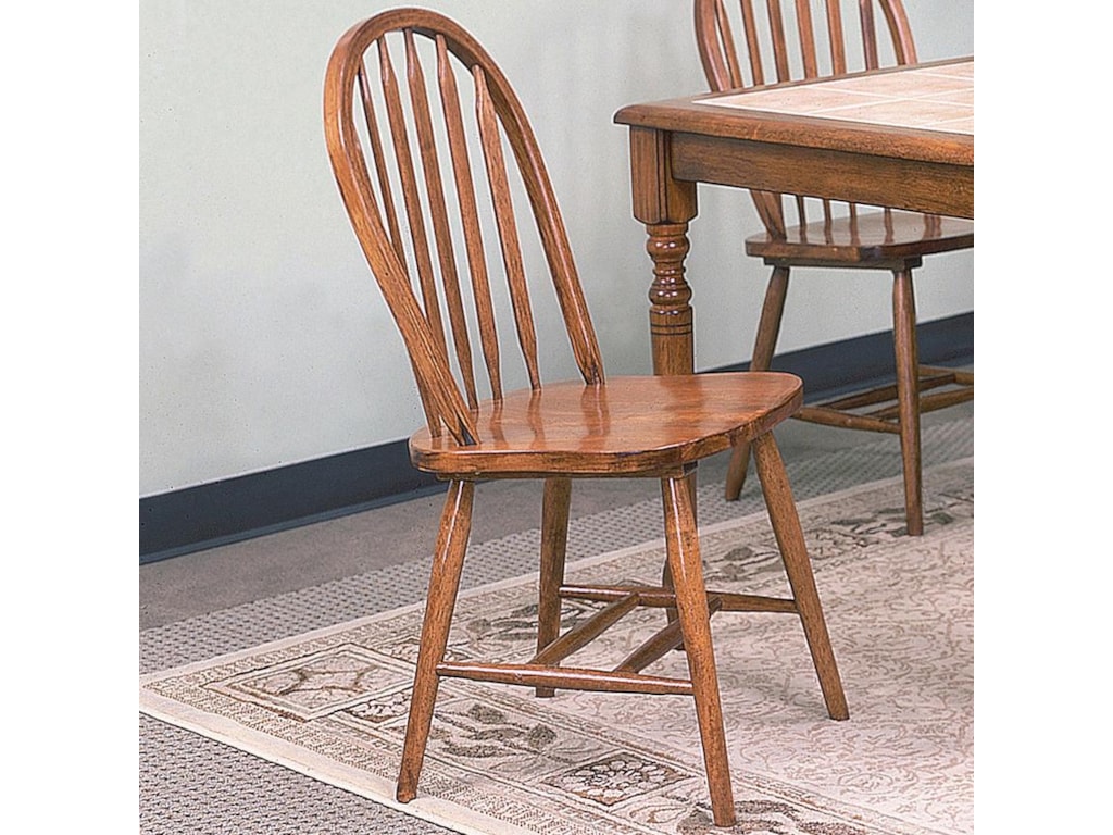 Crown Mark Windsor SolidDark Oak Side Chair