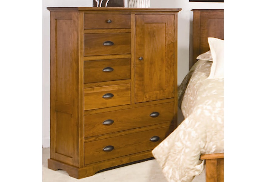 Daniel S Amish Elegance 6 Drawer Armoire With 1 Door Gill