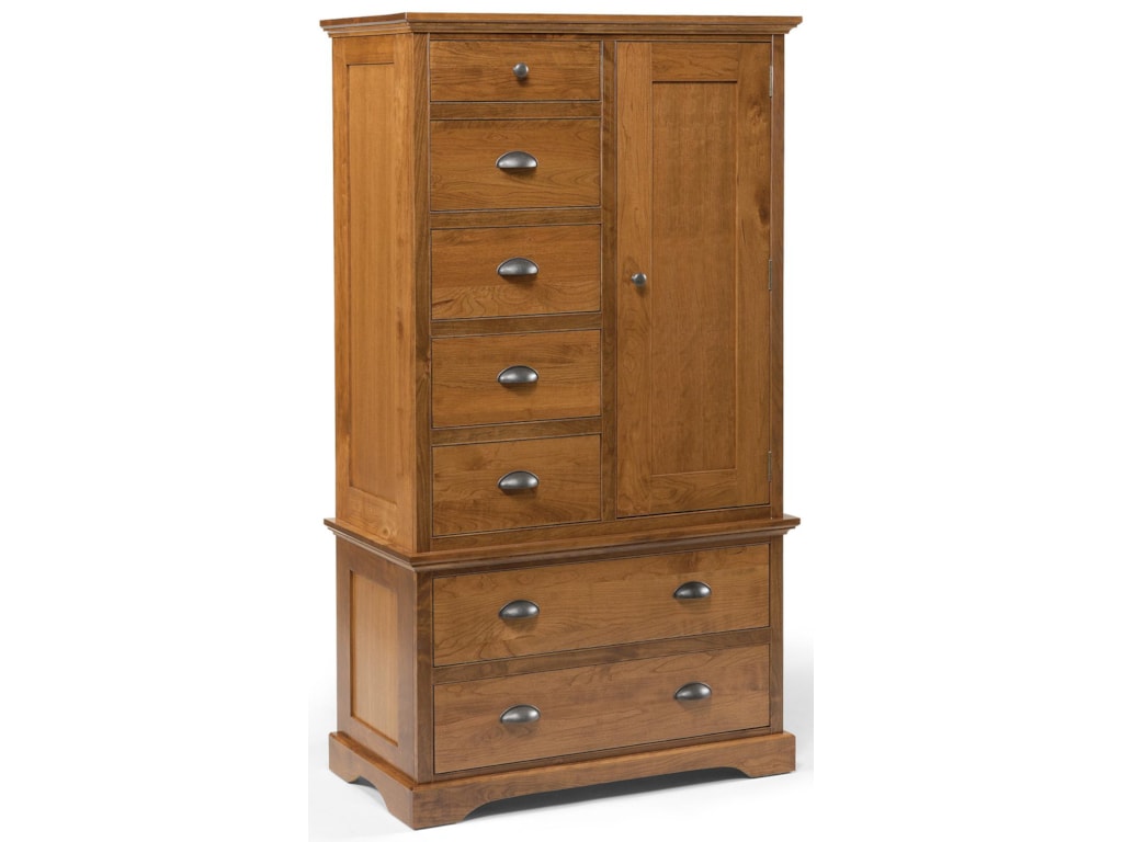 Daniel S Amish Elegance 7 Drawer Armoire With 1 Door Dean Daniel S Amish Elegance 7 Drawer Armoire With 1 Door Dean