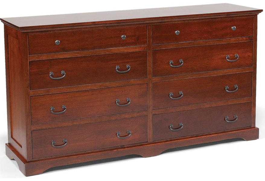Daniel S Amish Elegance 8 Drawer Double Dresser Fashion