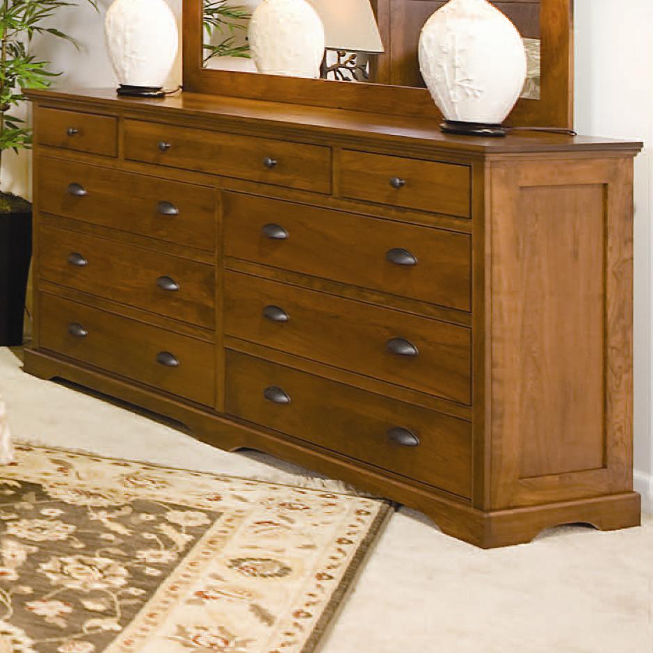 Daniel S Amish Elegance 9 Drawer Double Dresser Westrich