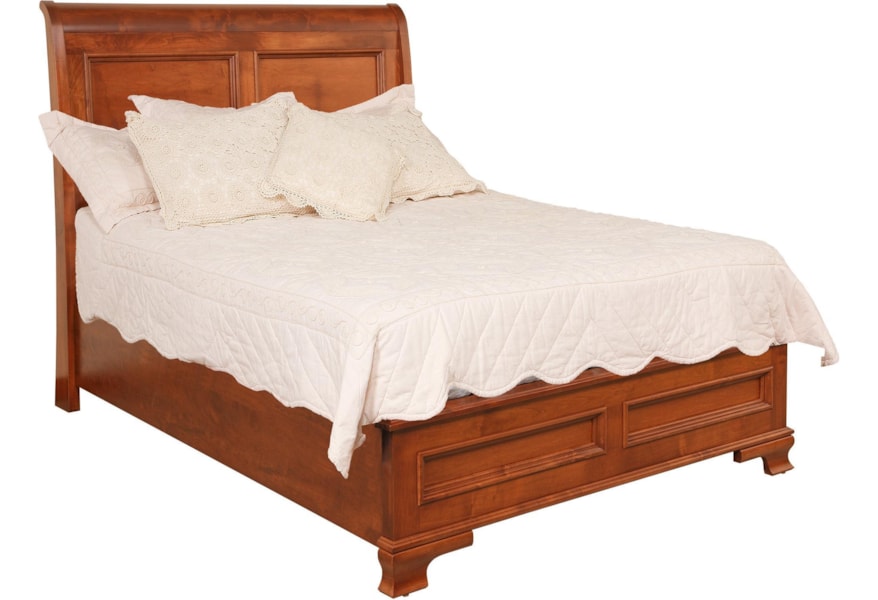Daniel S Amish Classic Twin Sleigh Bed With Low Footboard Pilgrim Furniture City Sleigh Beds