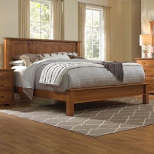 Daniel S Amish Elegance Solid Wood Queen Bed With Low Footboard Belfort Furniture Panel Beds
