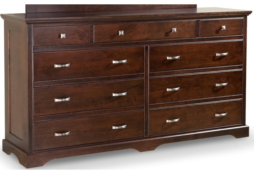 Daniel S Amish Elegance 35 3559 9 Drawer Double Dresser Gill Brothers Furniture Dressers