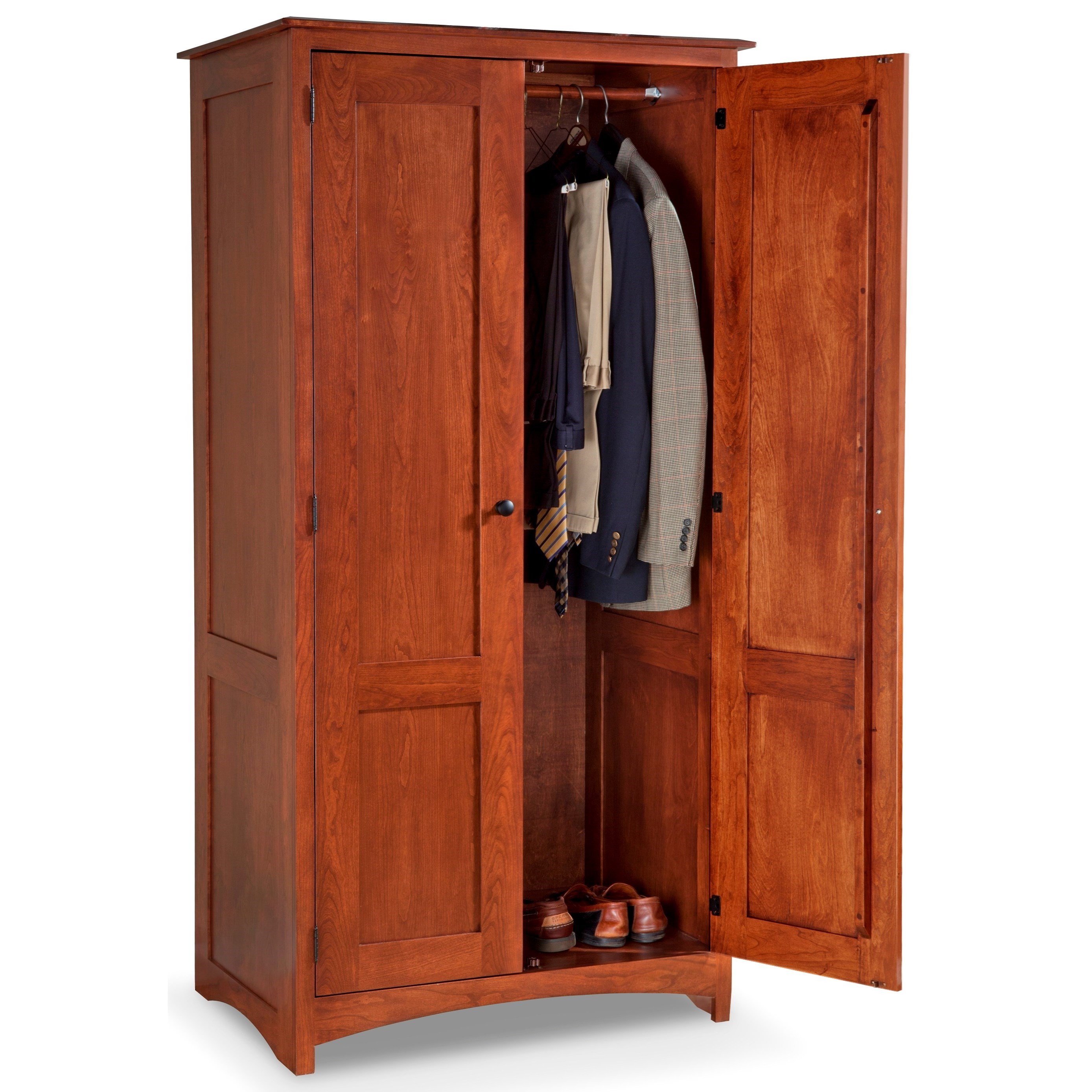 Daniels Amish Treasure Transitional Wardrobe With 2 Full Length