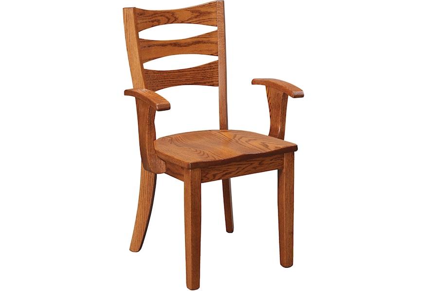 Daniel S Amish Chairs And Barstools 13 2602 Sierra Solid Wood Arm