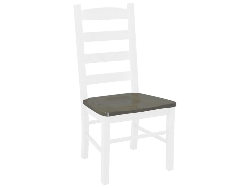 Daniel S Amish Chairs And Barstools 13 8701 Ladder Back Side Chair Image Shown Is Digitally Rendered And May Differ From Actual Item