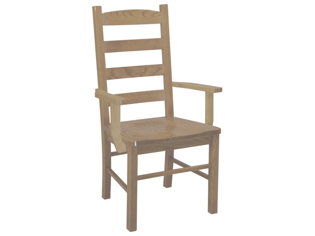 Daniel S Amish Chairs And Barstools 13 8702 Ladder Back Solid Wood Image Shown Is Digitally Rendered And May Differ From Actual Item