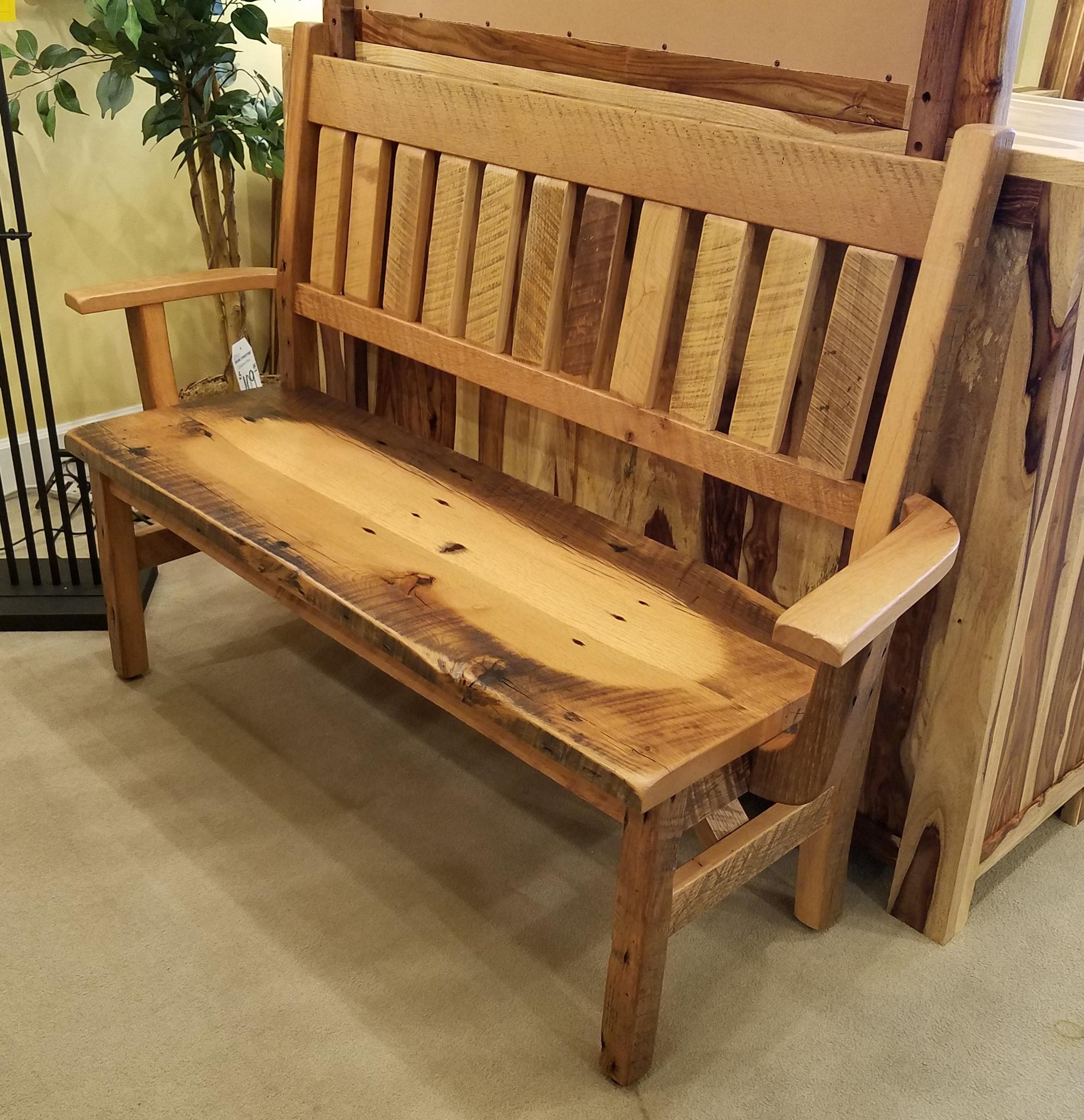 Daniel S Amish Reclaimed Barnwood Deacon S Bench Rife S Home