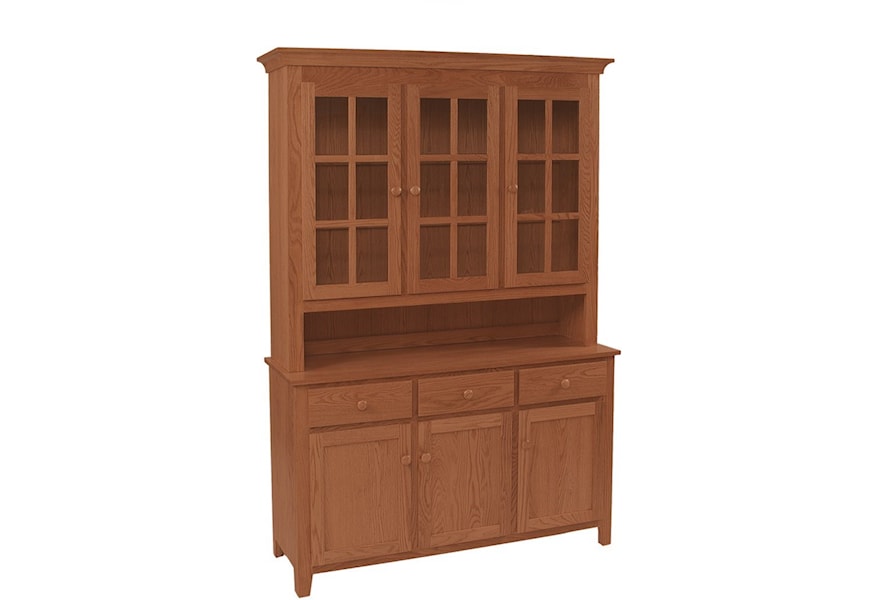 Daniel S Amish Hutch And Buffets Shaker Deluxe Hutch Buffet With