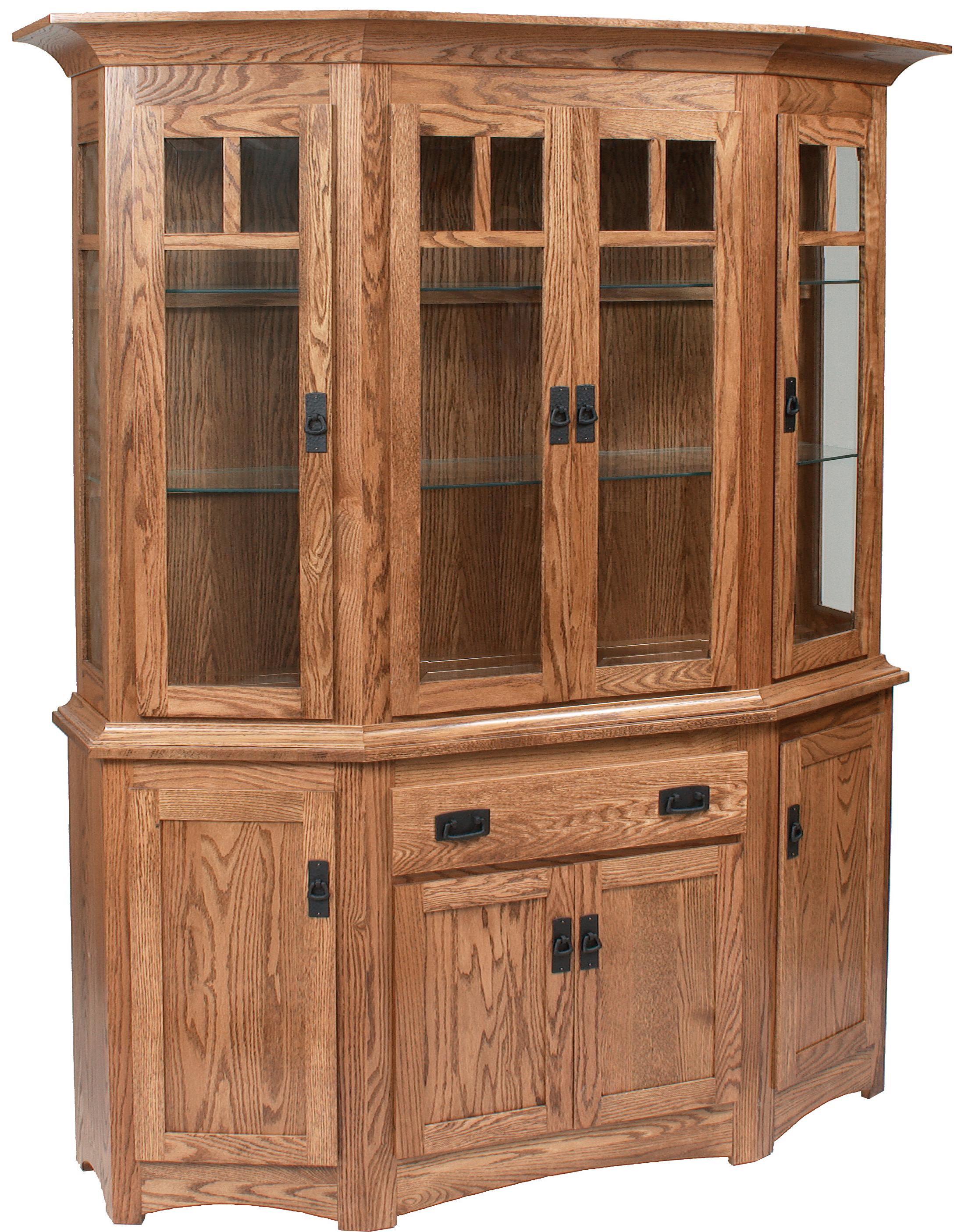 Daniel's Amish Hutch and Buffets Canted Buffet w/ Hutch Pilgrim