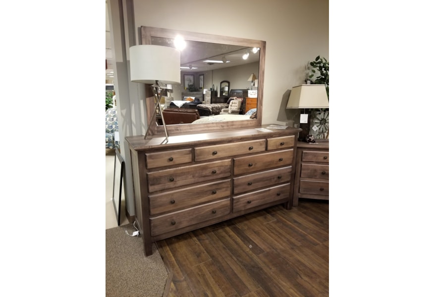 Daniel S Amish Lewiston 9 Drawer Double Dresser Vandrie Home