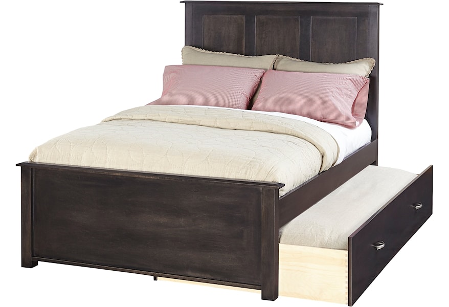 Daniel S Amish Manchester Twin Panel Bed With Trundle Gill