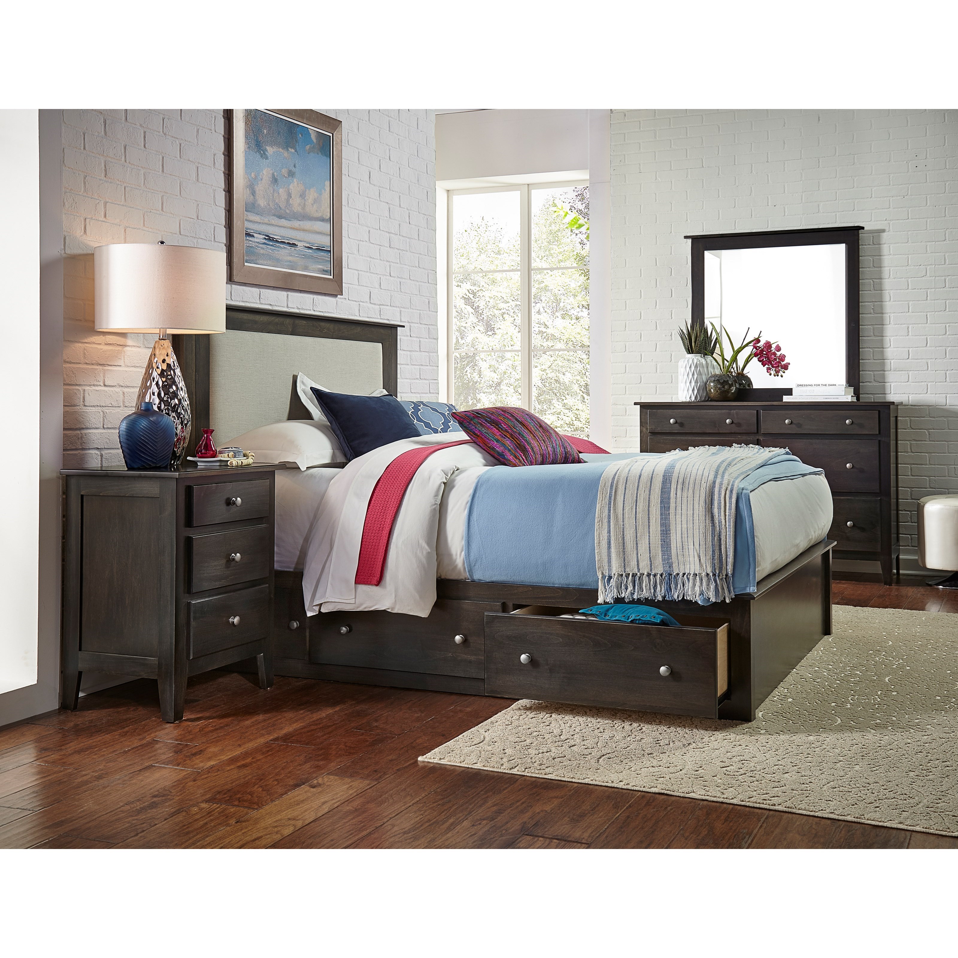 Daniel S Amish Mapleton 39 5052 Tall Medium Mirror Pilgrim