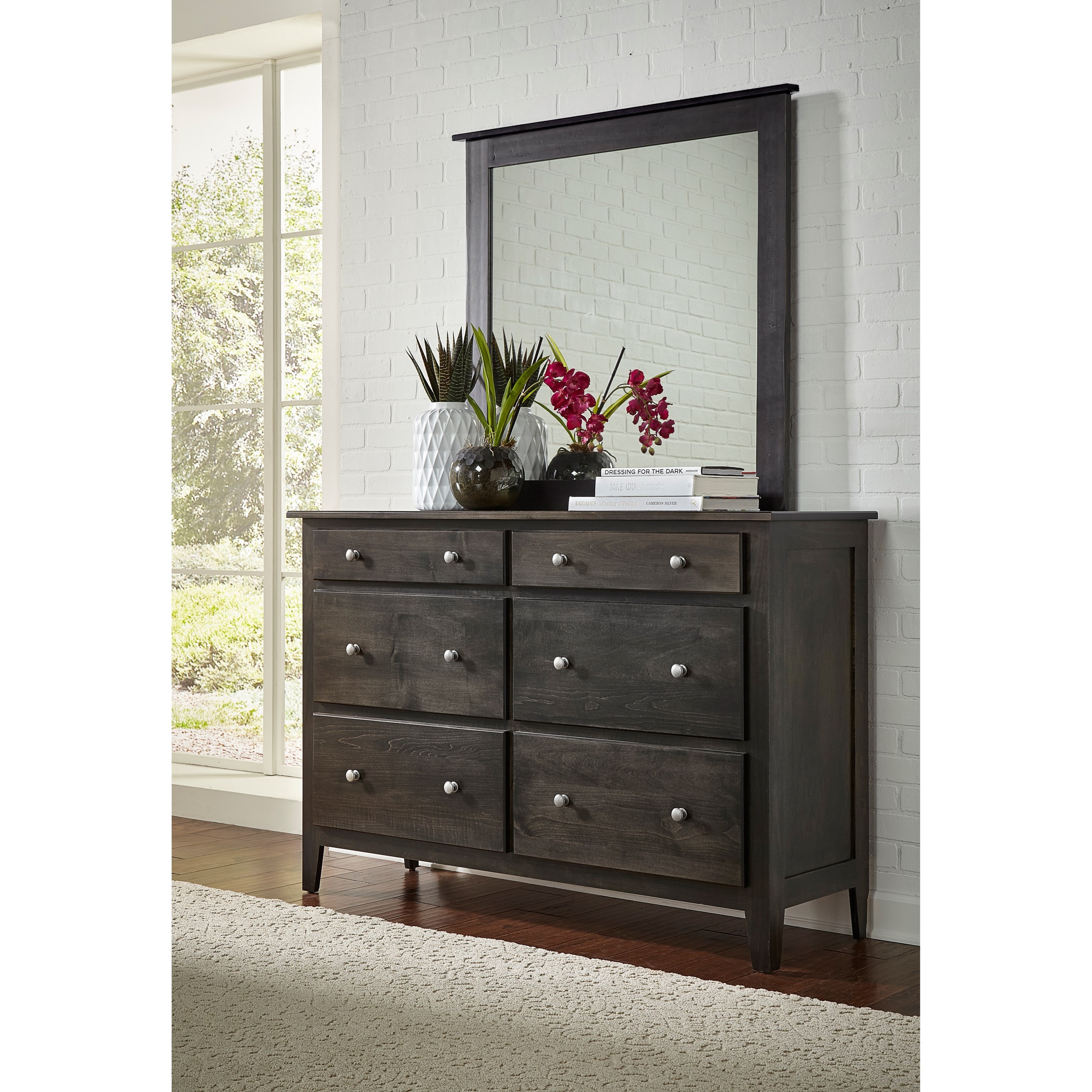 Daniel S Amish Mapleton 39 5052 Tall Medium Mirror Pilgrim