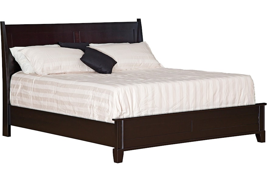 Daniel S Amish Metropolitan 30 4213 33 03 Queen Bed With Low Footboard Pilgrim Furniture City Panel Beds