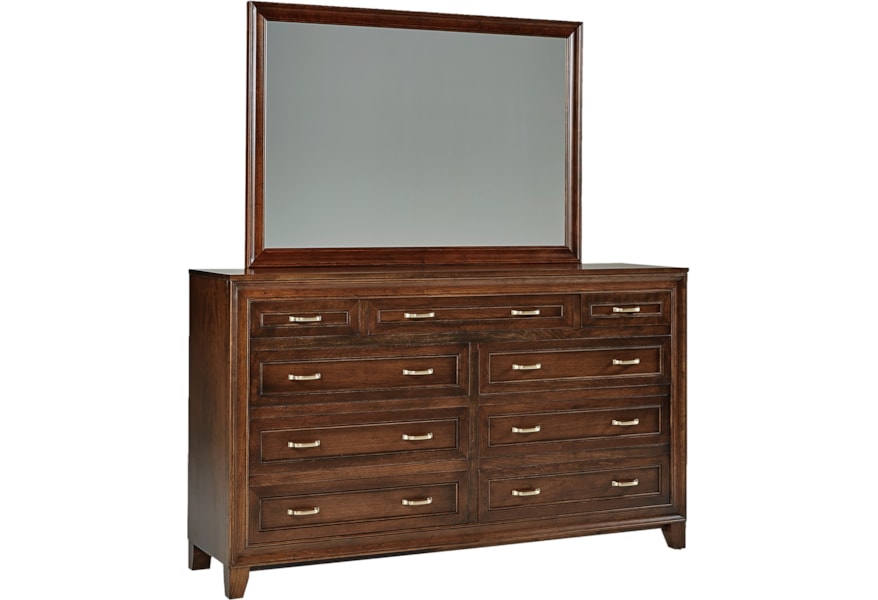Daniels Amish Summerville Transitional 9 Drawer Double Dresser And
