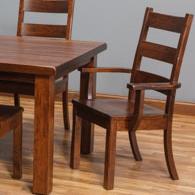Daniel's Amish Westchester Naples Solid Wood Dining Arm Chair ...