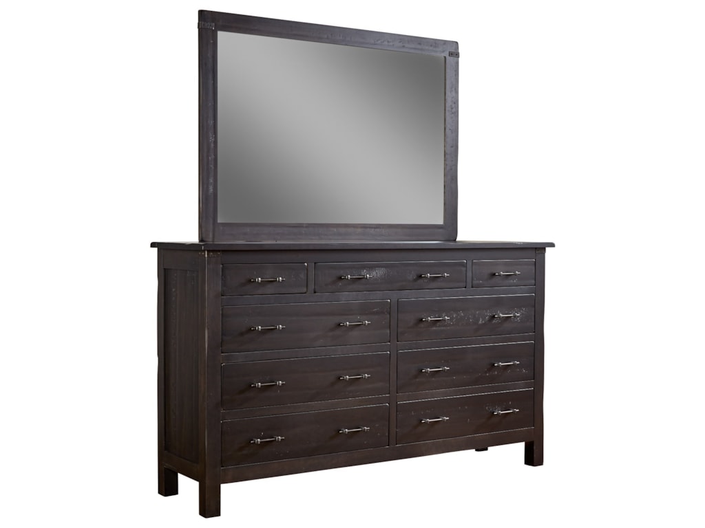 Daniel S Amish Wildwood Solid Wood 9 Drawer Dresser And Tall Wide Daniel S Amish Wildwood Solid Wood 9 Drawer Dresser And Tall Wide Mirror Combo Gill Brothers Furniture Sets